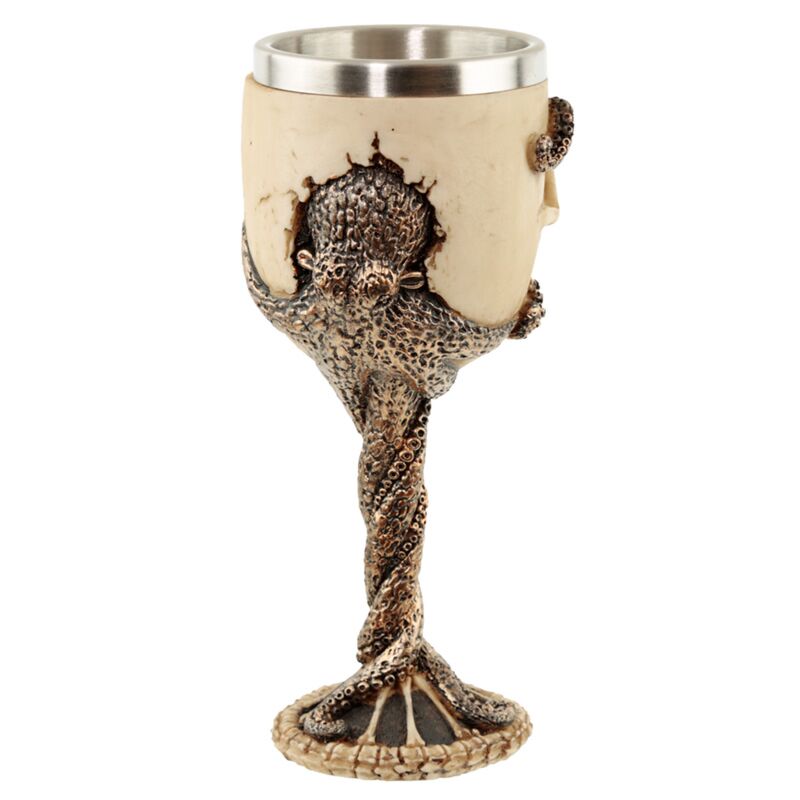 Bronze Octopus Skull Goblet
