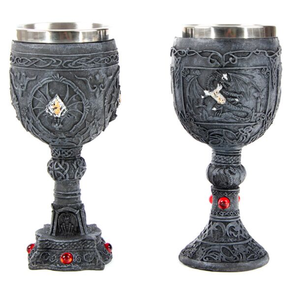 Celtic Stone Effect Dragon Goblet