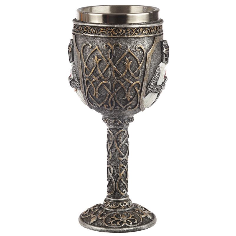 Decorative Crusader Knight Goblet