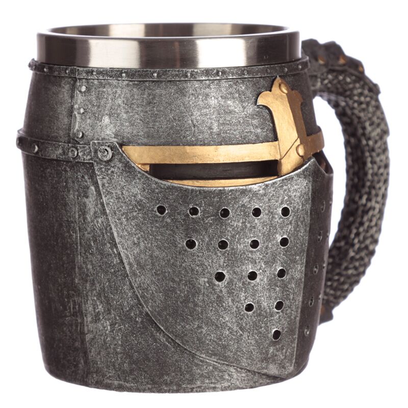 Medieval Helmet & Chain Mail Tankard