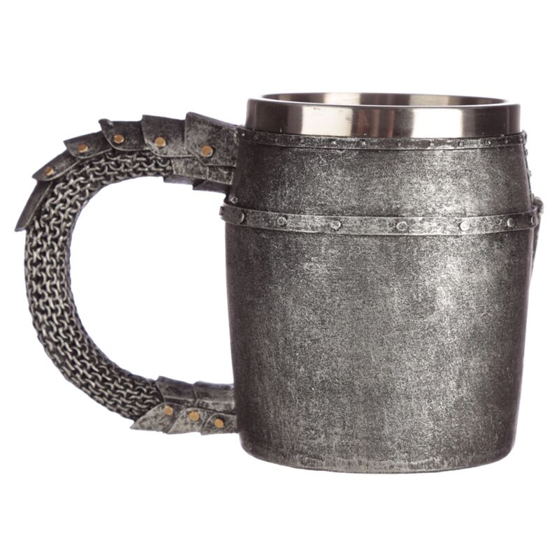 Medieval Helmet & Chain Mail Tankard
