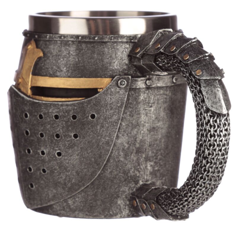 Medieval Helmet & Chain Mail Tankard