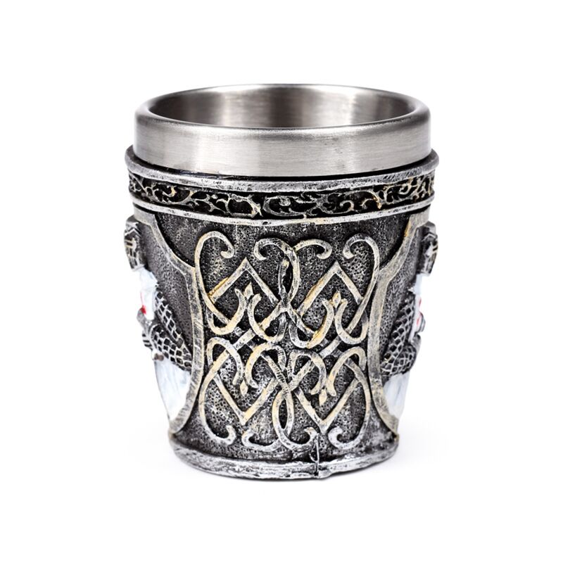 Medieval White Knight Shot Glass