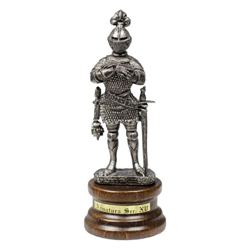 Mini Pewter Knight with Sword and Mace