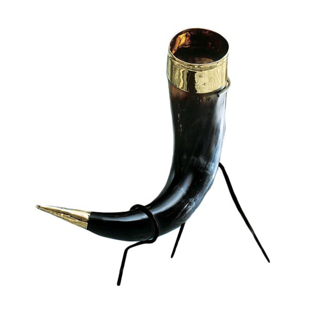 Viking Drinking Horn on Stand