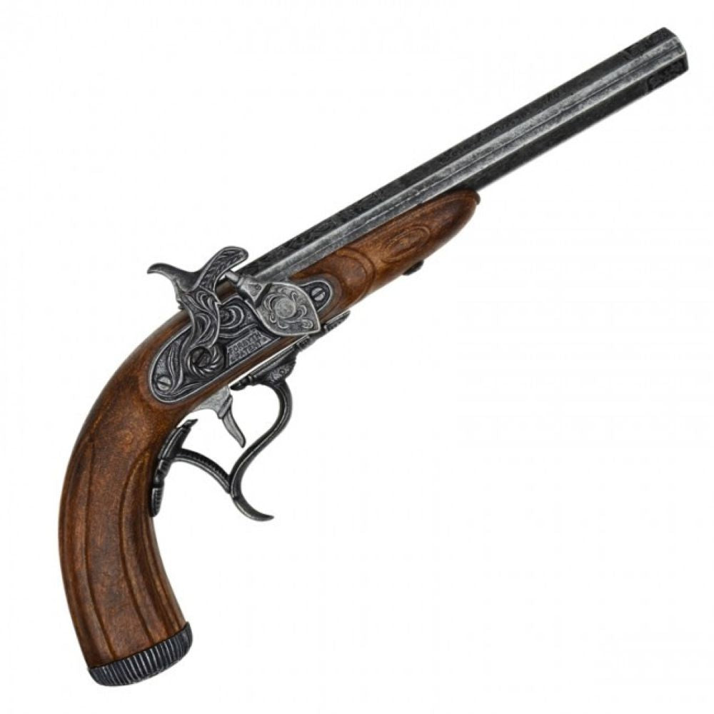 18th Century French Flintlock Pistol - Silver