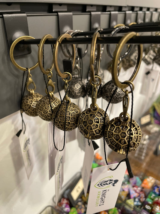 Mini Metal Dice Keyring