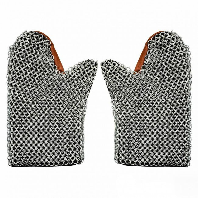 Medieval Chainmail Mittens - Butted – The Knights Armoury