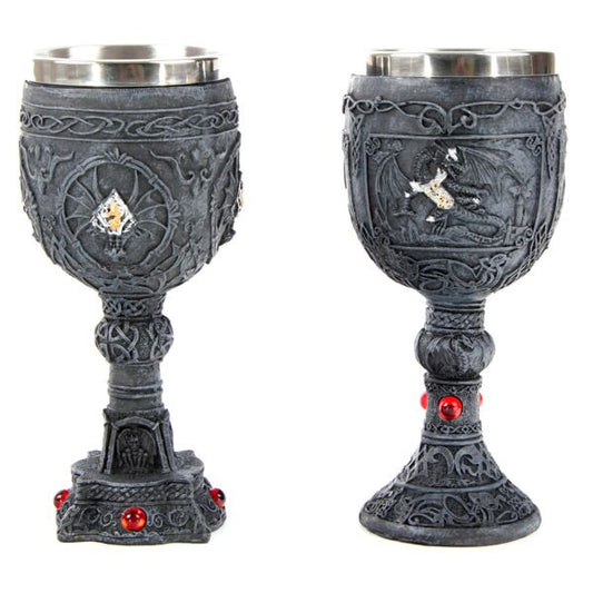 Celtic Stone Effect Dragon Goblet