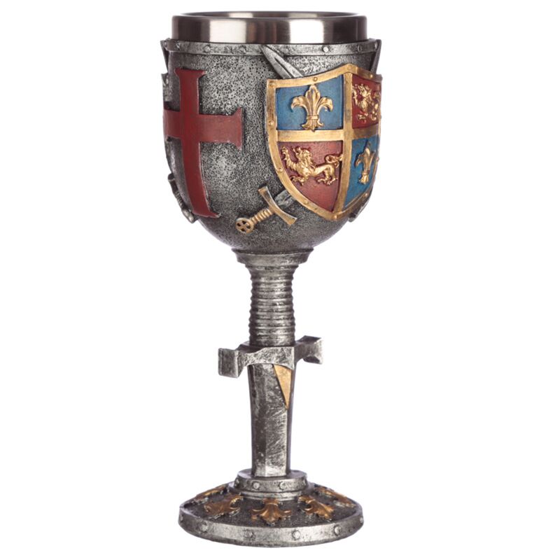 Decorative Coat of Arms & Sword Goblet