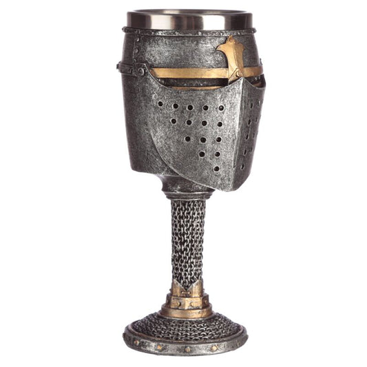 Medieval Helmet & Chain Mail Goblet