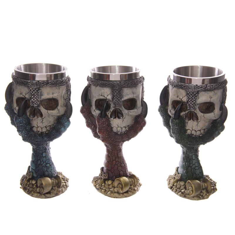 Dragons Claw & Warrior Skull Goblet