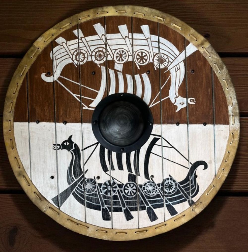 Drakens Viking Raider Ship Shield - 80cm