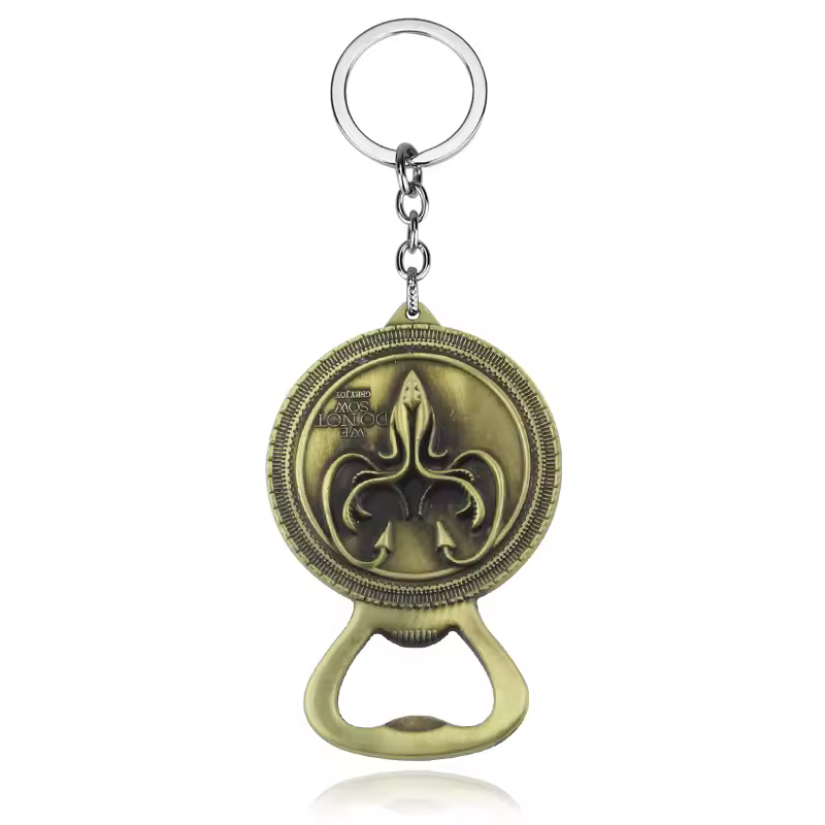 Game of Thrones Keyring - We Do Not Sow - Greyjoy