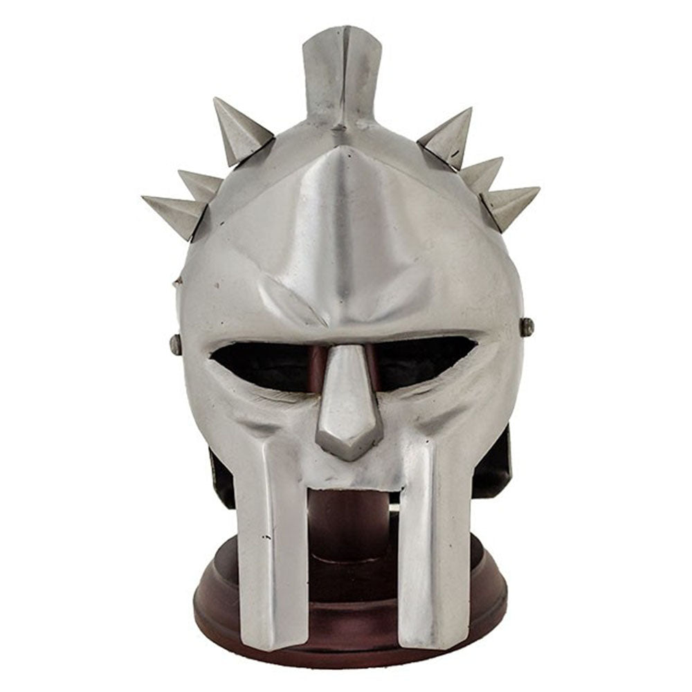 Miniature Roman Gladiator Helmet - with Stand