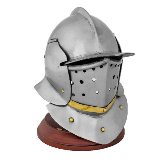 Miniature Tudor Burgonet - with Stand