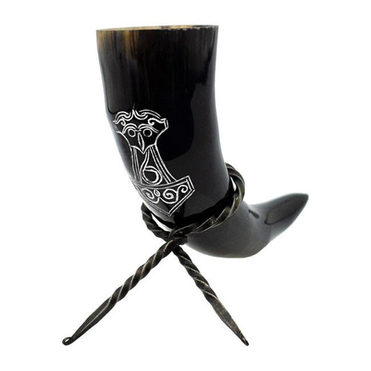 "Mjölnir" Drinking Horn