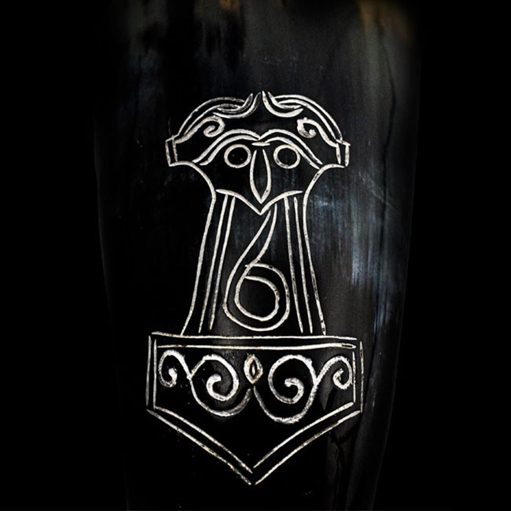 "Mjölnir" Drinking Horn