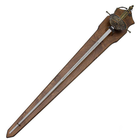 Spanish Cup Hilt Rapier with Display Plaque