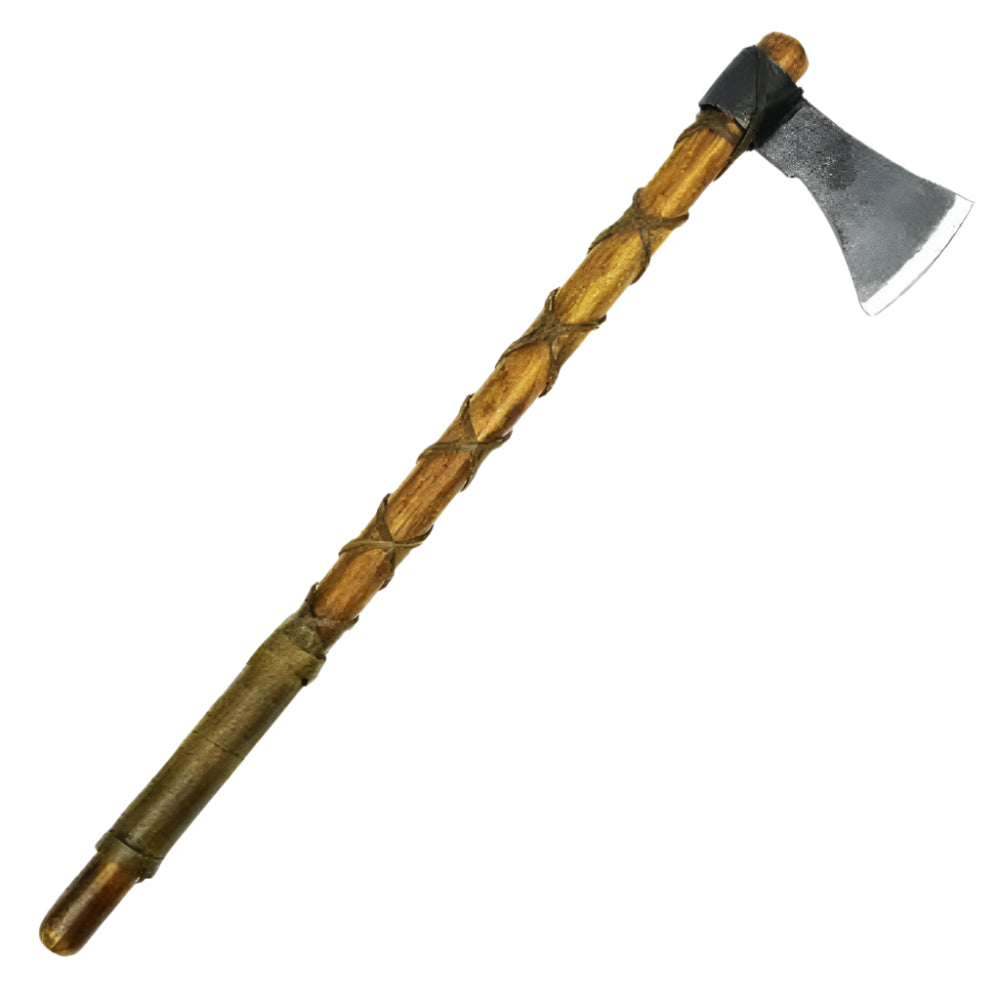 Viking Warrior Axe - Leather Wrapped Handle
